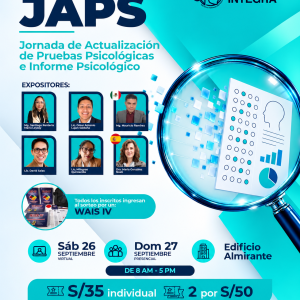 JAPS: Jornada de Actualización de Pruebas Psicológicas e Informe Psicológico